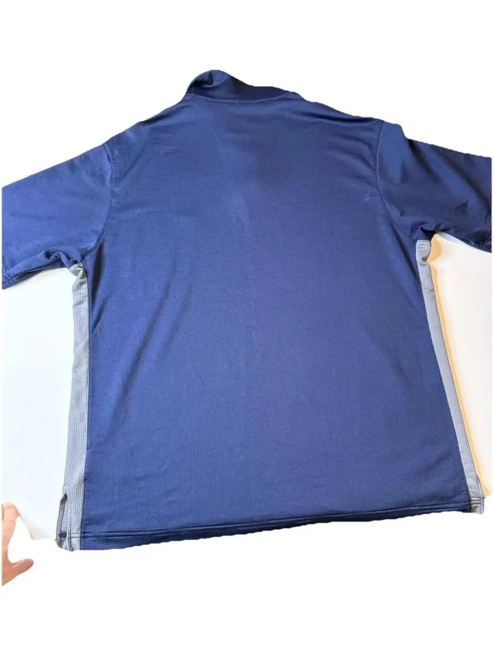 Nike Polo Shirt Mens Large Blue Short Sleeve Performance Golf Casual Tennis